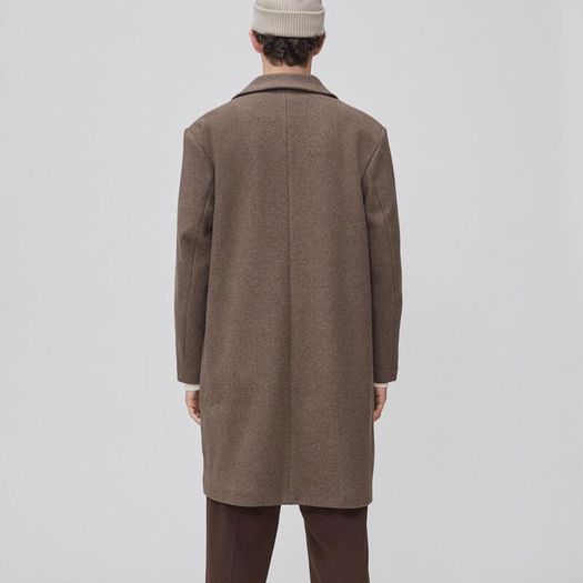 H&M Wool-blend coat - Dark beige