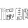Wall Unit with desk NELLY Image 3