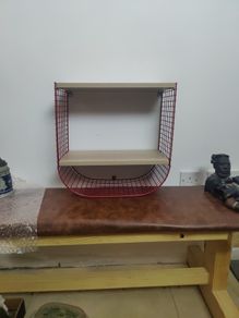 Svenshult wall shelf, red wire brand new