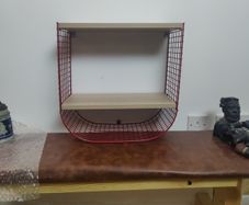 Svenshult wall shelf, red wire brand new