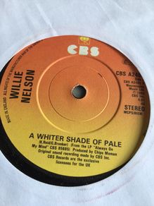 Willie Nelson vinyl single- A Whiter Shade of Pale