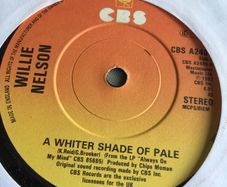 Willie Nelson vinyl single- A Whiter Shade of Pale