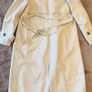 Stradivarius Faux Leather Ivory Trench Coat - Size S, but fits mine M/L (EU 36-38) Image 2