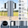Heavy Duty Fence Post Driver 6.1 Inch Carbon Steel Manual T Post Rammer 9.3kg Image 2