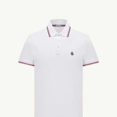 Tricolour-Trimmed Cotton Piquet Polo Shirt