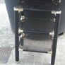 a 3 tier glass table iron frame Image 3