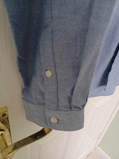 New Mens Slim Fit Oxford Shirt Size Large