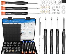 Glasses Repair Kit, Eyeglass Repair Kit with Screws Nose Pads