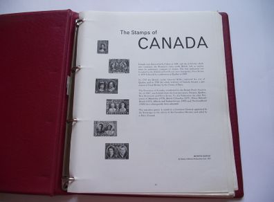 The Stamps of Canada-Loose Leaf Album in binder by Stanley Gibbons