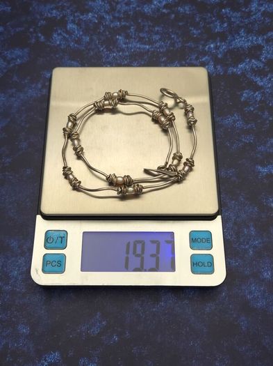 Vintage 925 Sterling Silver & Cultured Pearl Necklace
