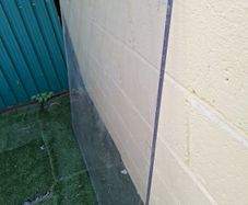Perspex 128,5 cm x 128 cm, 10 mm thickness