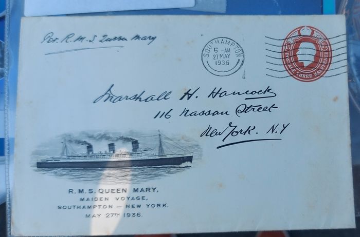 Queen Mary Maiden Voyage 27th May 1937