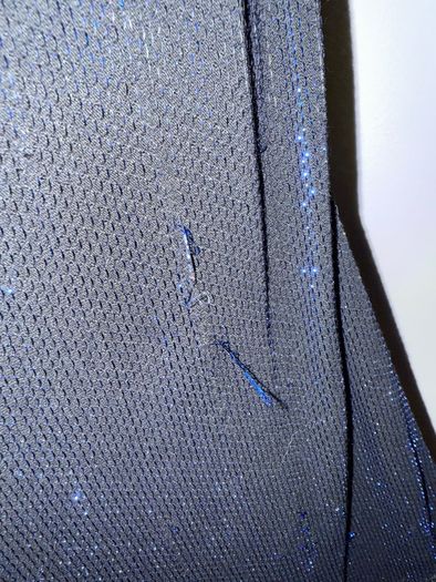 ZARA Shimmery Blue Wrap Front Midi Dress Size S!