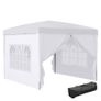 3 x 3m Pop Up Gazebo, Wedding Party Canopy Tent Marquee with Carry Bag and Windows, White Image 6