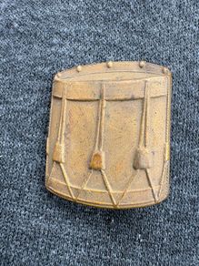 Vintage military cuff drummer badge