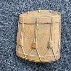Vintage military cuff drummer badge