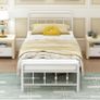 3ft Single Bed Frame with Victorian Headboard and Footboard Image 5
