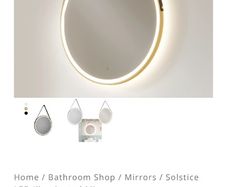Solstice bathroom mirror