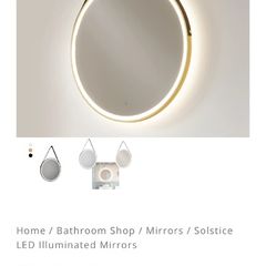 Solstice bathroom mirror