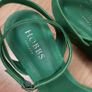 Hobbs London Emerald Green Suede Strappy Ankle Buckle Wedge Heels 41EU Image 2