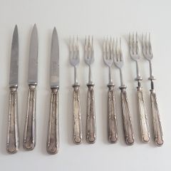 Sterling silver 1929 fruit knives and forks