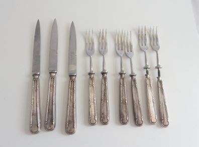 Sterling silver 1929 fruit knives and forks