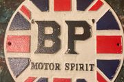 Heavy cast iron bp sign postage available