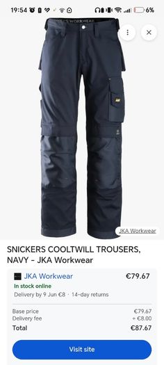 work trousers
