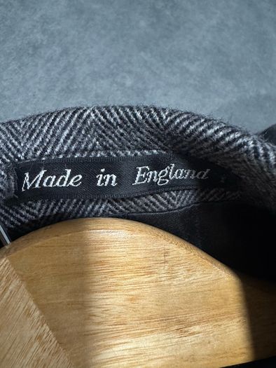Men's Gray Double-Breasted Herringbone Coat
