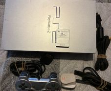Silver PS2 Console