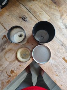empty candle jars with lids