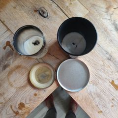 empty candle jars with lids