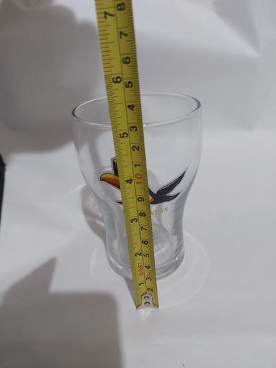 guinness glass with toucan,see pictures for condition good,,