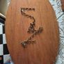 Vintage Art Deco oval bevelled Mirror Image 4