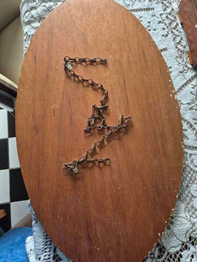 Vintage Art Deco oval bevelled Mirror