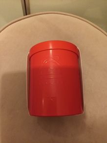kitchen utensils brand new red storage tin