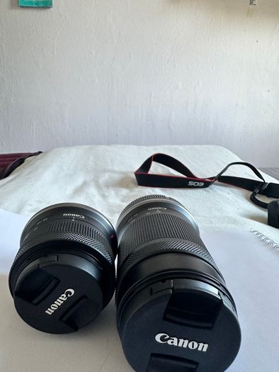 Canon EOS R50 + RF-S 18-45mm & RF-S 55-210mm Lenses | Used Twice | Warranty Remaining | Boxed