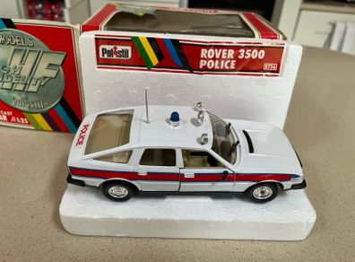 Rover 3500 Police 1/25 Rare Polistil