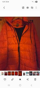 Orange jacket n handbag