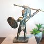 Greek warrior bronze statue 16cm Image 2