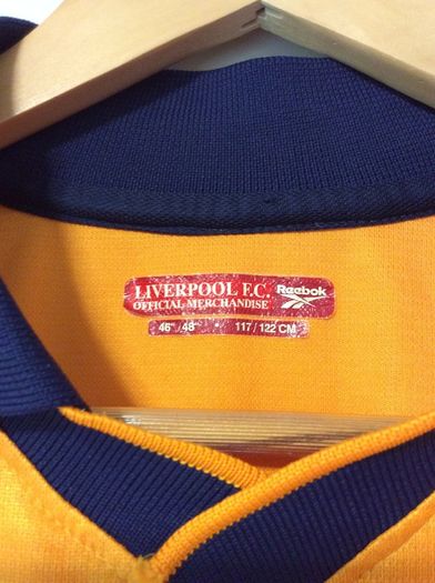 Liverpool Jersey. Official Reebok Mens Away Jersey. Season 2000/2001. True Vintage From The Time. Not A Modern Day Remake.