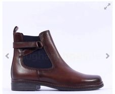 Gabor - Leather Chelsea Boots Brown Size 4