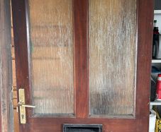 Solid teak exterior door and frame free