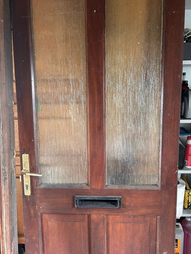Solid teak exterior door and frame free