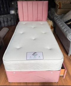 New Stylish single ,Double 4ft, 4ft6, King 5ft And 6ft Superking Sizes Divan Beds Instock. Drawers And Optional Tufted Mattresses Available. Free Delivery