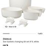 changing table + changing mat + 2 washable cloth covers + hanging clip on storage for on side Image 5