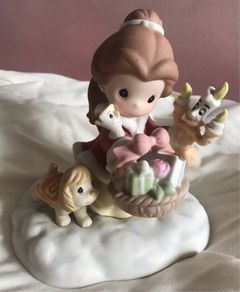 Signed Disney Belle precious moments figurine