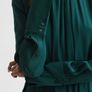 Reiss Pleated Long Sleeve Midi Dress Image 4