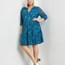 SAMOON FURTHER REDUCED. . New Tunic Dress In Shades Of Turquoise,Sapphire   Blue And Black . Length is 45 Inches Image 9