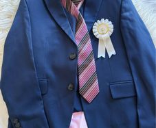 De Rossi 3 piece communion suit includes shirt and tie age 9 years